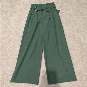 Jealous Tomato Forest Green Wide-Leg Pants